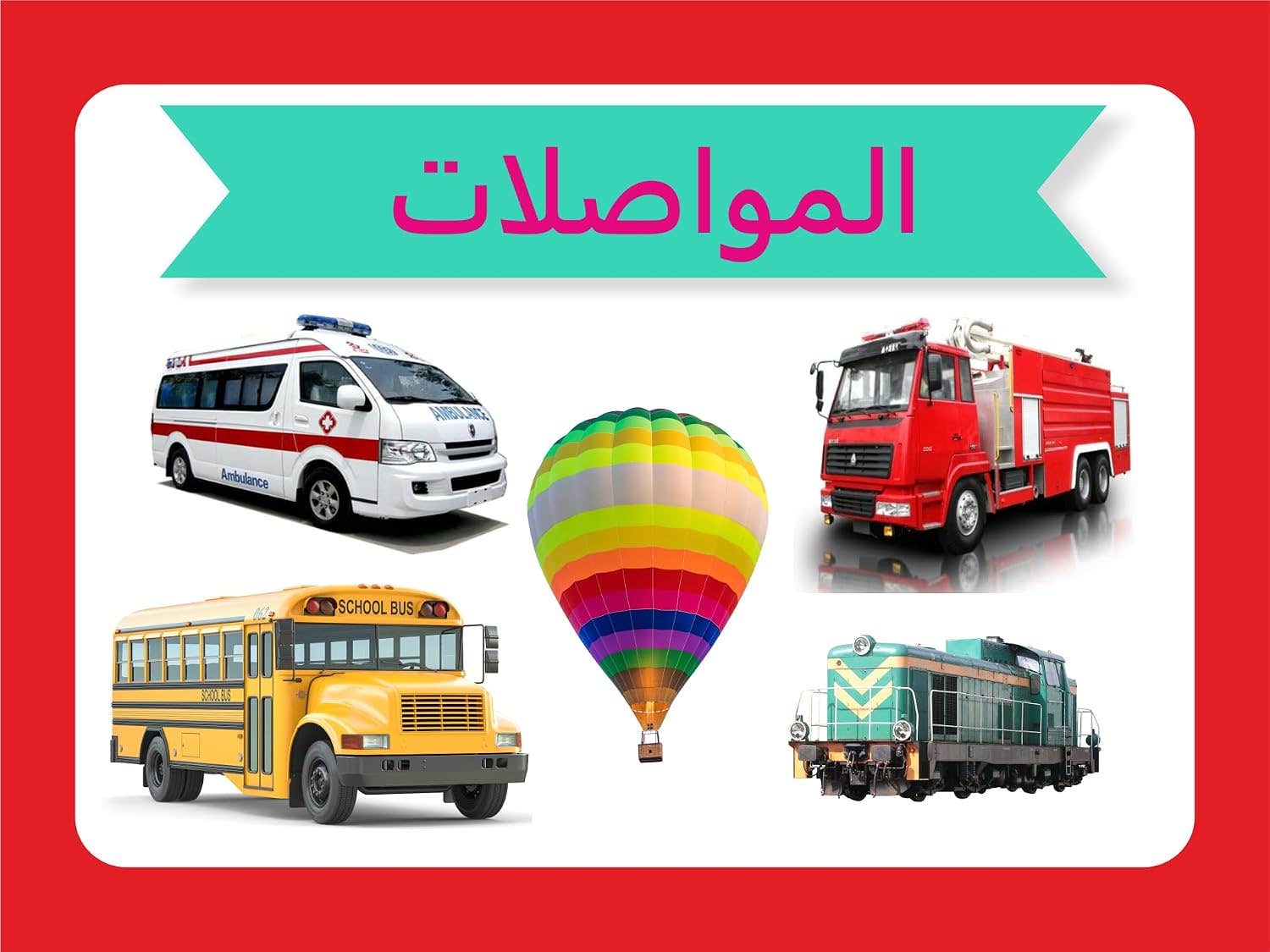 Flash Cards Educational Card " Al-Mawasat " Arabic Language Through 24 Of The Pictured Cards With Natural Images .Nw 193