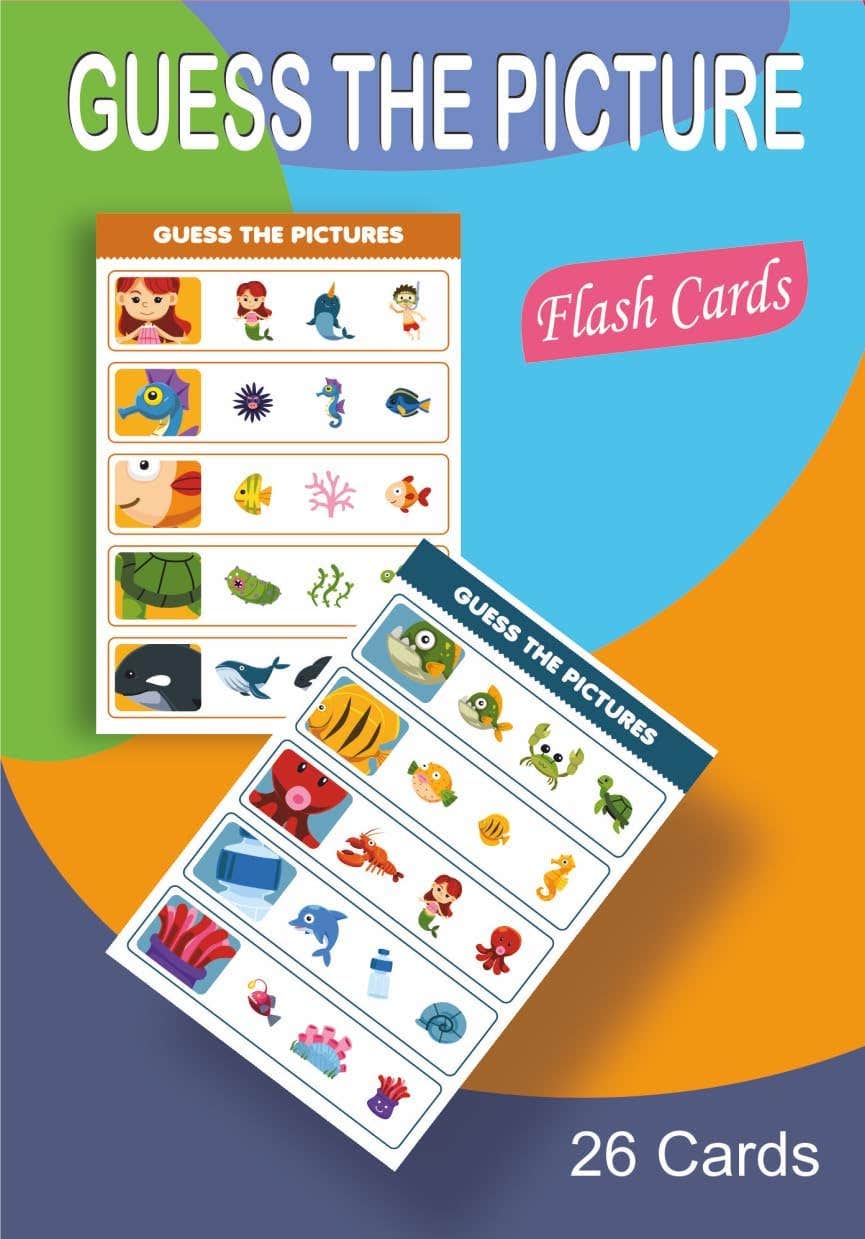 BLACKHORSE Educational Activity Cards Multi-Use Game Guessing Game Visual Zoom Skill Development Visual Perception Focus Attention Nw 156