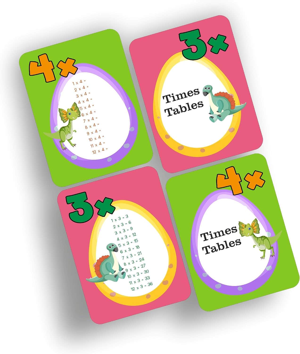 Multiplication Table Flash Cards 24 Cards Suitable for Classrooms, Homeschooling and Individual Study Environments Nw 182