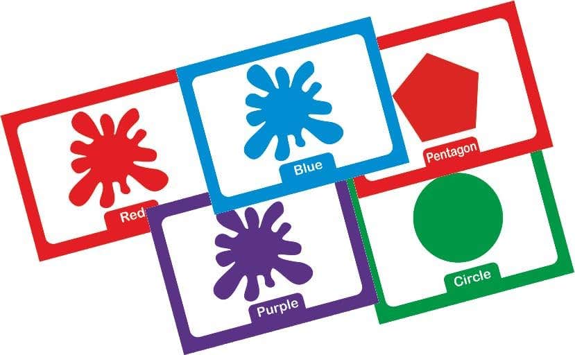 Flash Cards Educational Card " Colors And Shapes Geometric " English Through 24 Of Pictured Cards .Nw 202