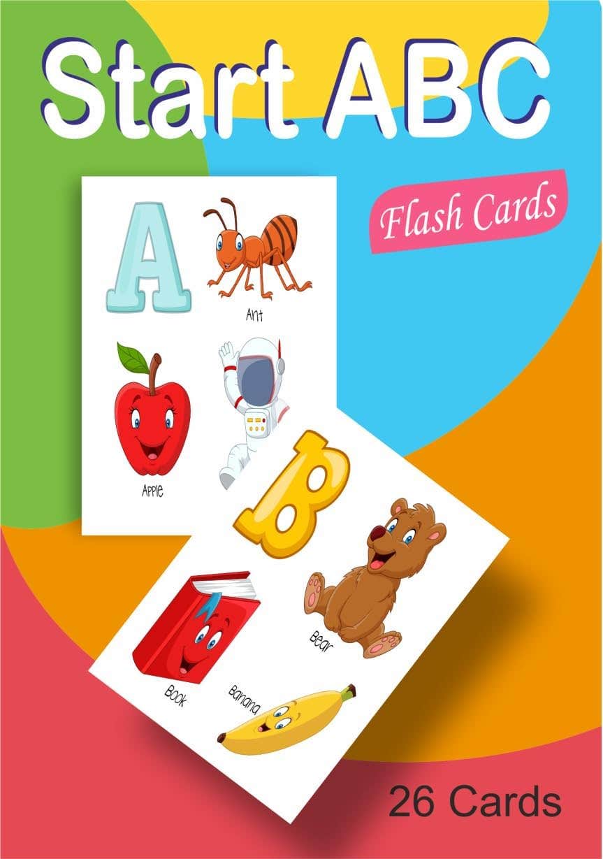 Let's Learn the Black Horse Alphabet Flash Cards Multi-Element - 26 Cards for Basic Skills Development and Excellence Nw 114 Preschool