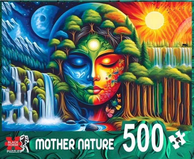 Black Horse Puzzle Dz234 Sun and Moon 500 Pieces
