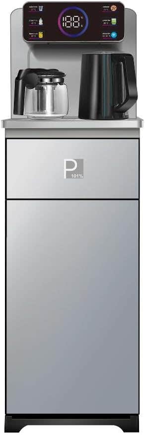 Purity101 Smart Digital Water Dispenser & Tea Maker Station - 6 Temp Presets, Safety Lock, Silver
