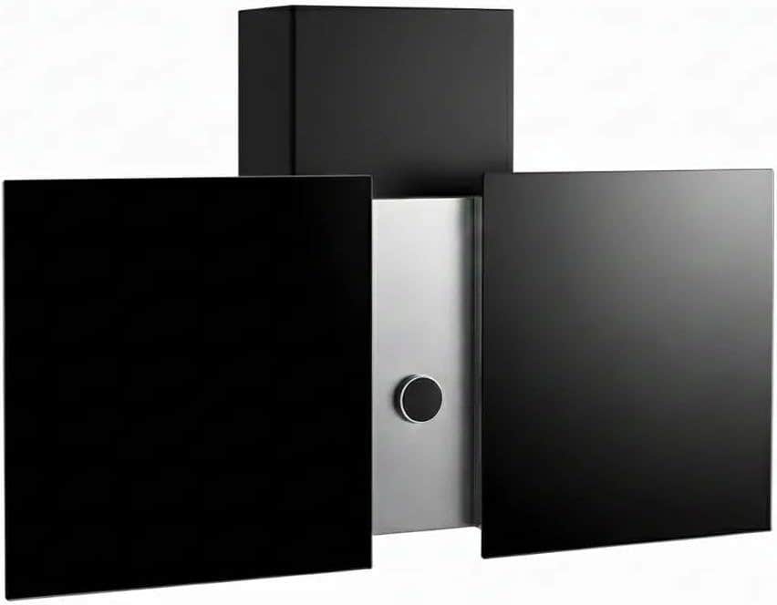 Purity101 Black Wall-Mounted Kitchen Hood - 1000 m³/h Suction Power