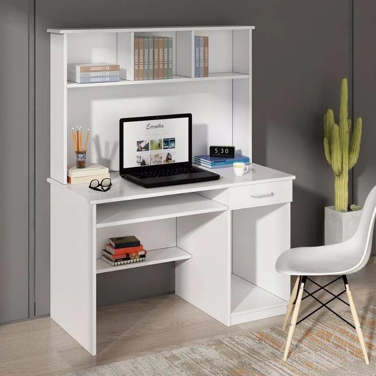 Modern White Desk | 120x50x75 | Office Furniture - My Store
