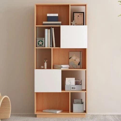 Display Unit | Wooden & White | 80 x 20 x 180 | DU14