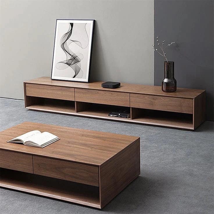 Living Room Set | TV Unit and Center Table | Brown | SET48