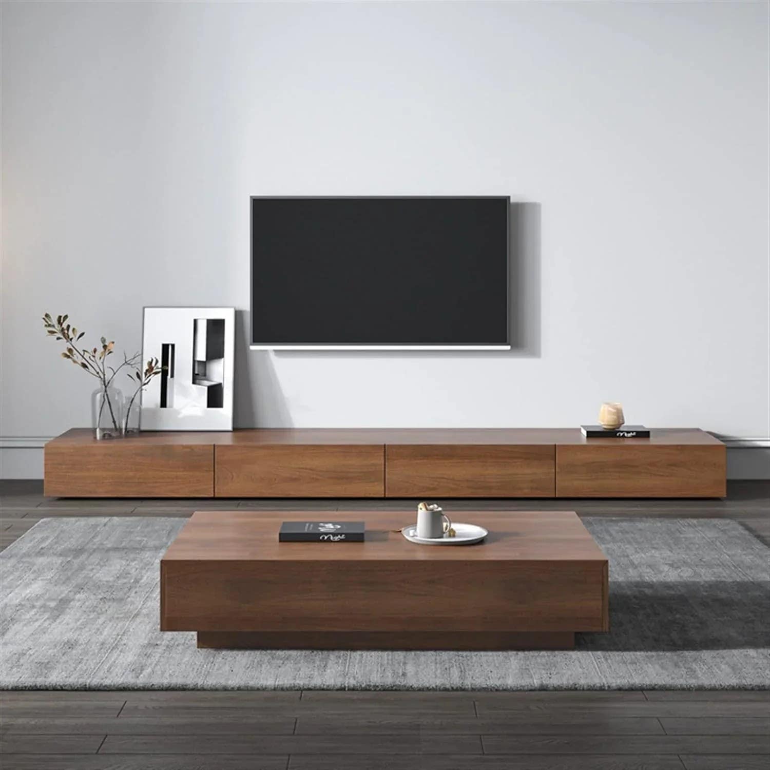 Living Room Set | TV Unit and Center Table | Brown | SET59