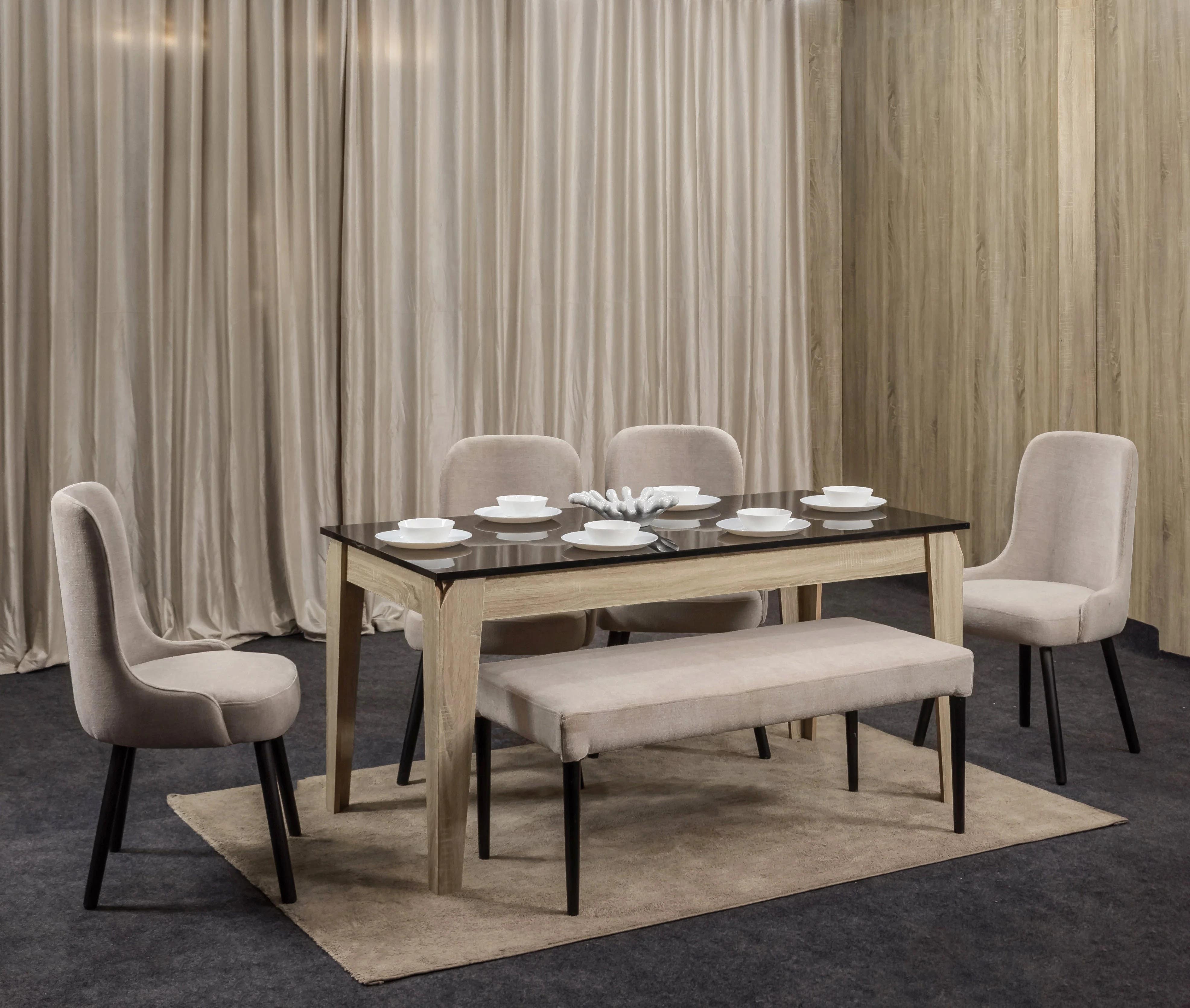 HA Dining Table 160 x 80 cm | Modern MDF Furniture