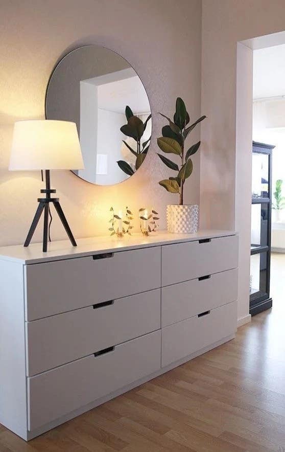 Modern White Drawer Unit - 140 x 40 x 80 | 3-Year Warranty