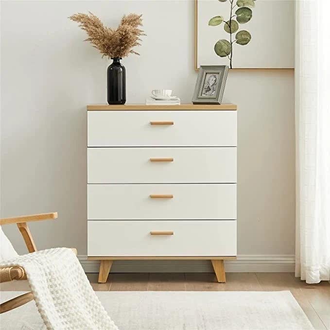 Modern Beige & White Drawer Unit | 60x40x80 | 3-Year Warranty