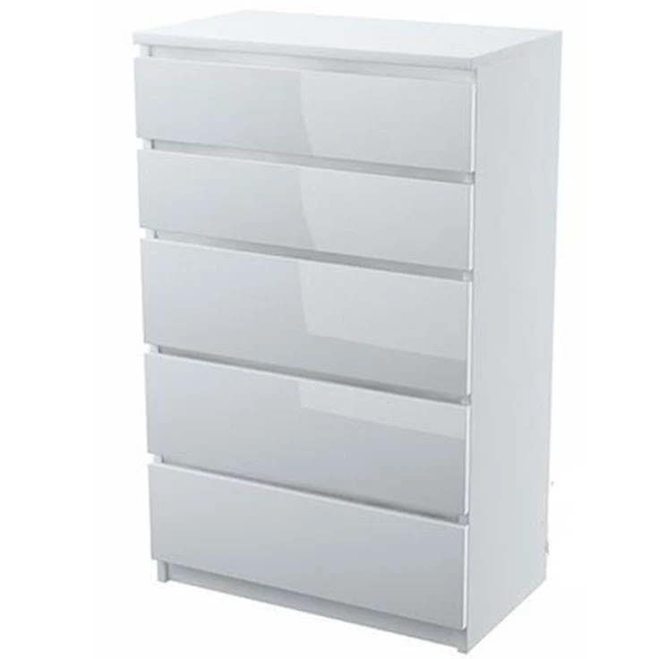 White Drawer Unit - Modern Design, 70x40x100 cm - 3-Year Warranty
