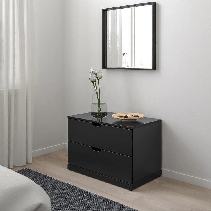 Modern Black Drawer Unit | 60x40x50 | 3-Year Warranty | Bedroom Storage