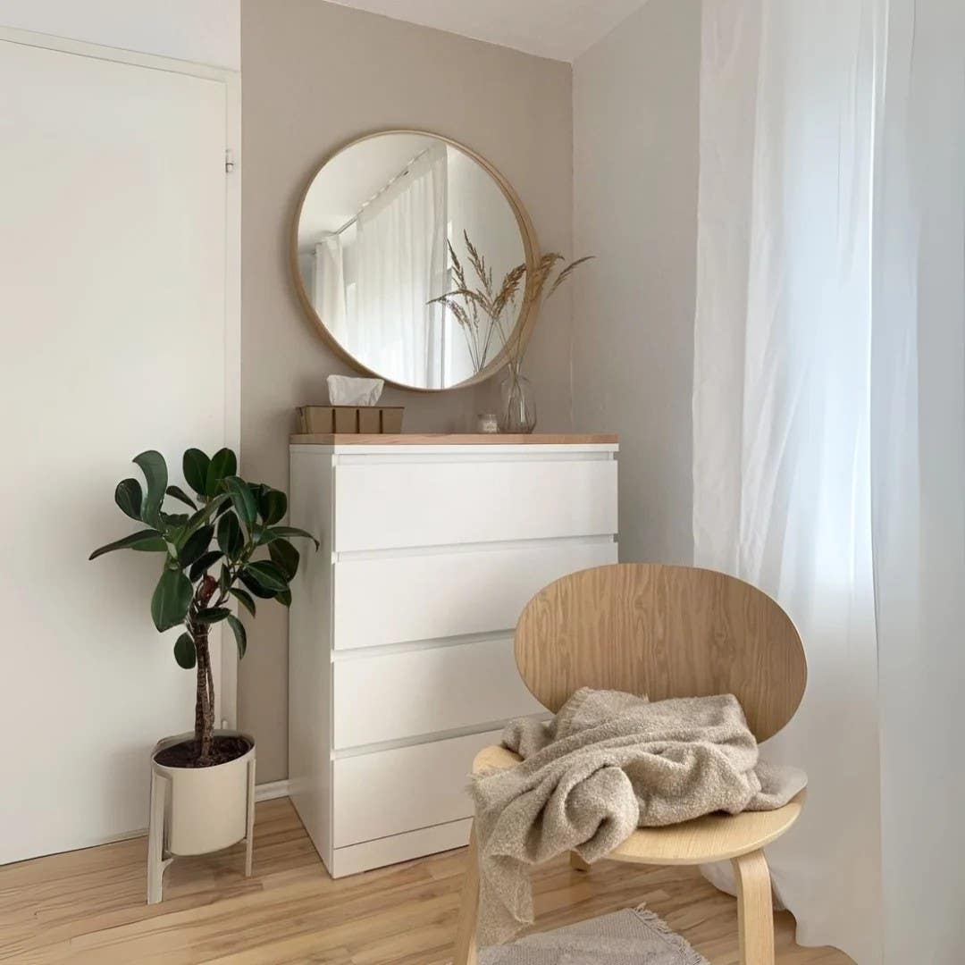 Modern White Drawer Unit | 70x40x100 | Bedroom Storage | My Store