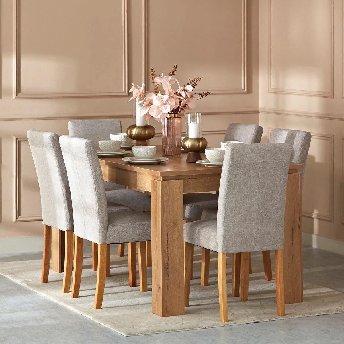 Modern Dining Table Set | 160 x 80 x 76 cm | HA DT235