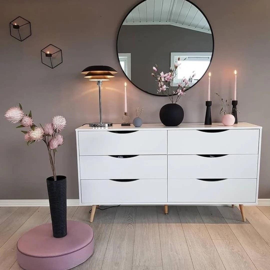 Modern White Drawer Unit | 120x40x80 | Bedroom Furniture by My Store