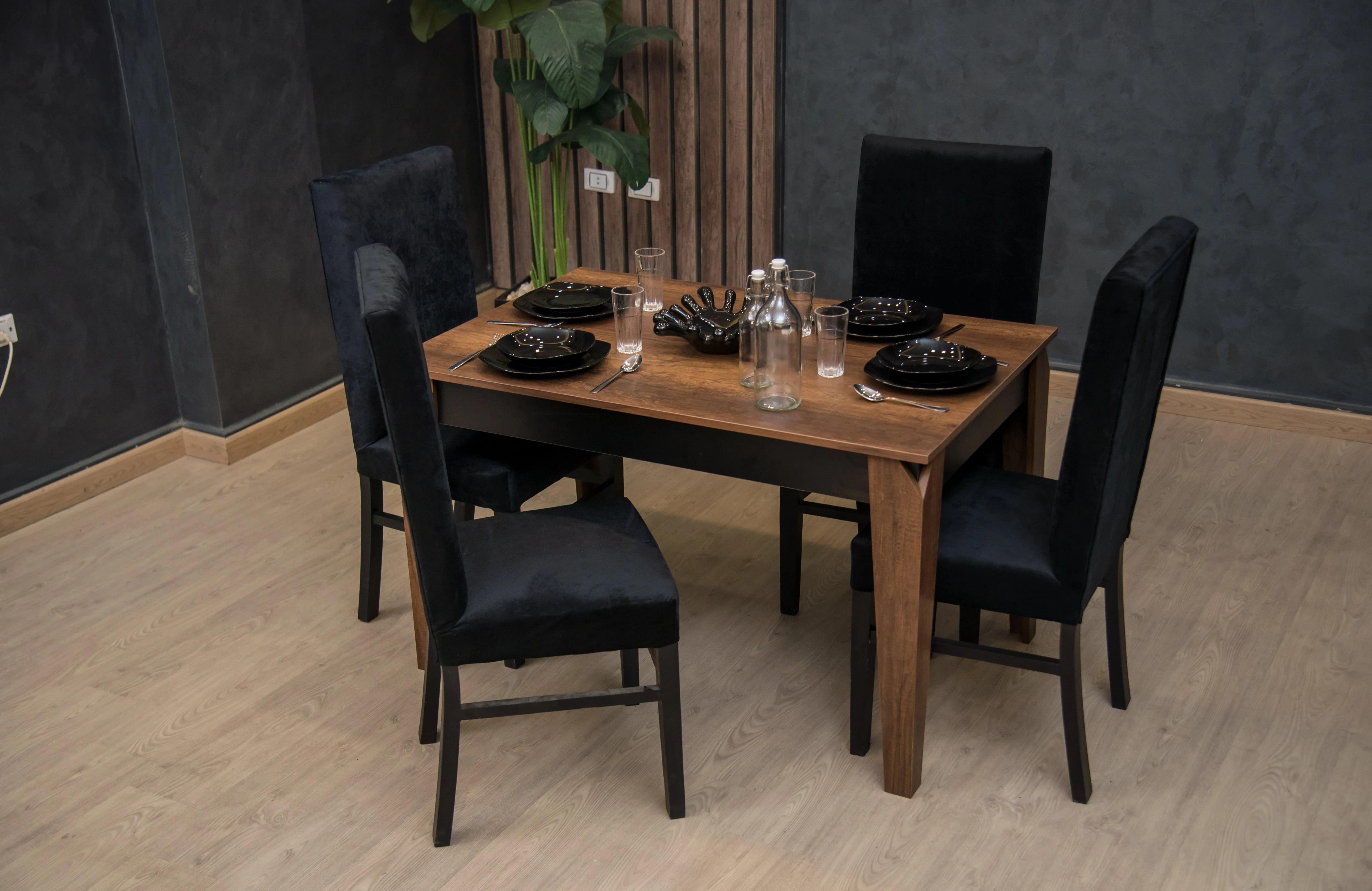 HA Dining Table 120 x 80 x 76 cm | Modern MDF Furniture