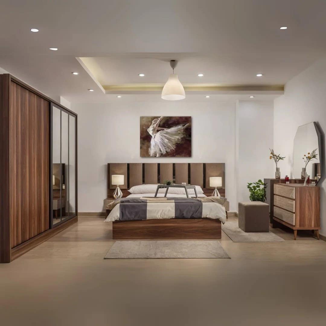 Modern Tiger Bedroom Set | High-Quality MDF Furniture | 160 x 200 cm