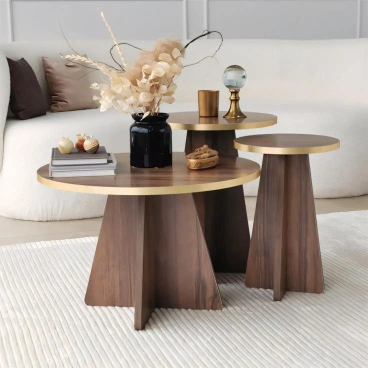 Modern Wooden Table Unit | Circular D30/D40/D50 | Living Room Furniture