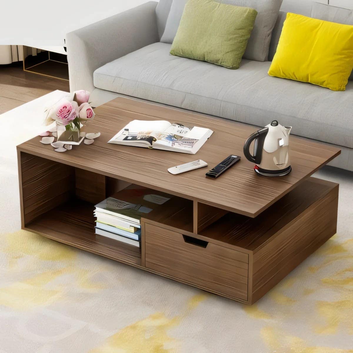 Modern Wooden Table Unit | Living Room Furniture | 100 x 60 x 40 | My Store