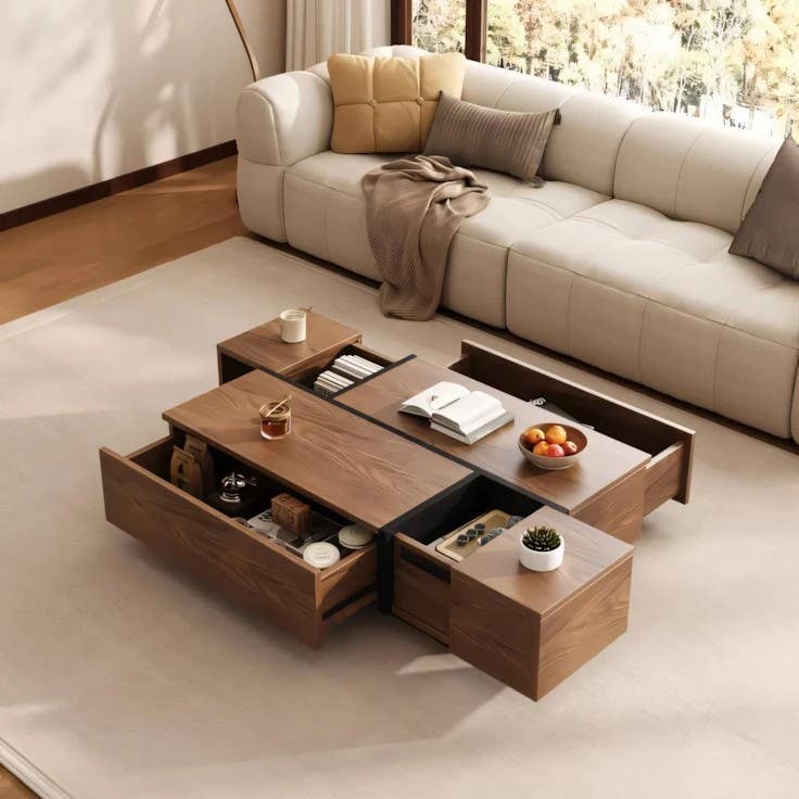 Modern Brown Table Unit | 120x70x40 | Living Room Furniture