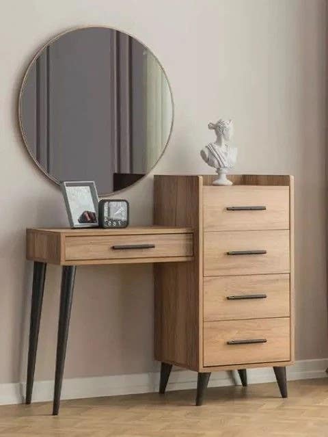 Makeup Vanity | Beige & Black | 110 x 40 x 140 | GI9