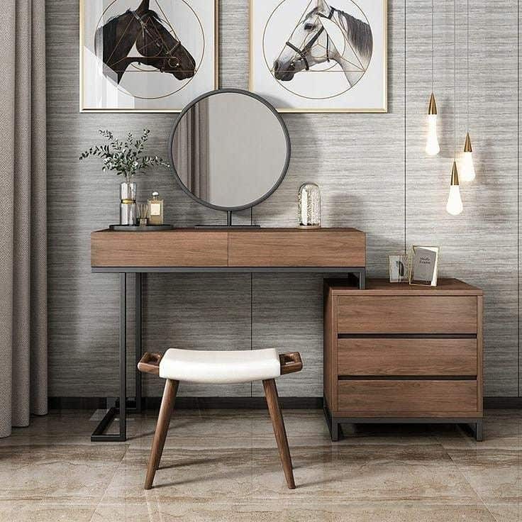 Makeup Vanity | Grey & Brown | 140 x 40 x 90 | GI22