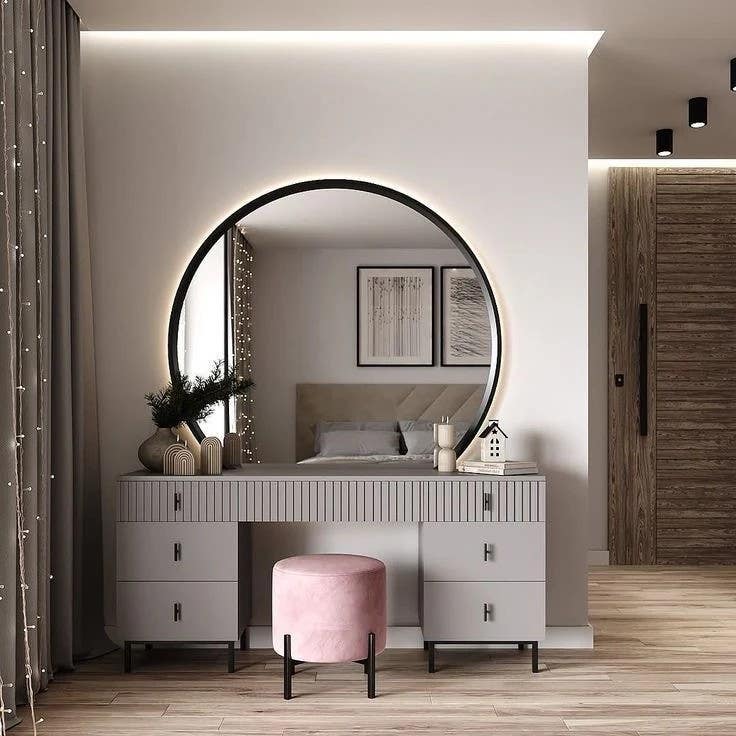 Makeup Vanity | Grey & Black | 150 x 40 x 140 | GI28