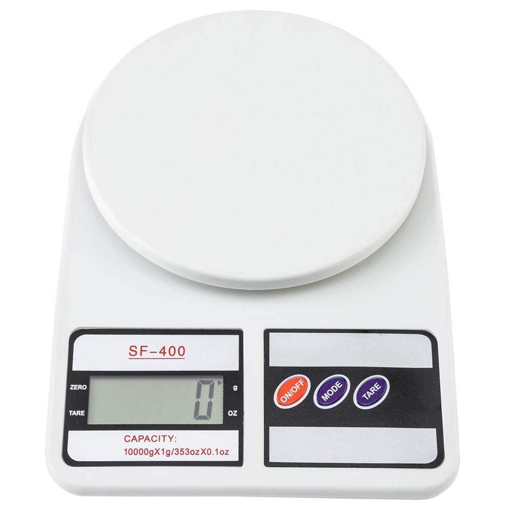 Digital Kitchen Scale 10kg High Precision - White Electronic Portable Food Scale