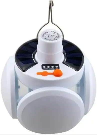 Rechargeable Solar LED Emergency Bulb, 300W - White
