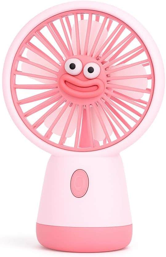 Fan Mini Usb Desktop5.5 watts Cooling Fan 3 Speed Compact Table Fan With Adjustable Angle, Quiet For Home Office Travel, Ys-2325 (Pink)