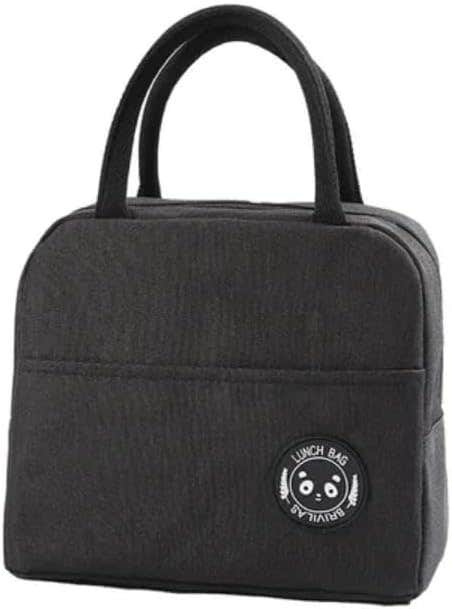 Box Bag Insulated Cooler Bag Leakproof Thermal Lunch Tote For Men Women Kids Office School College Picnic Travel Beach (Black)