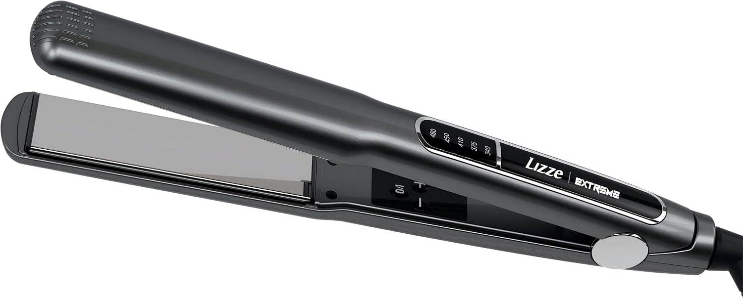Nano Titanium Professional Hair Straightener - Fast Styling, Frizz-Free - 980°C - Dry & Curly Hair - Black