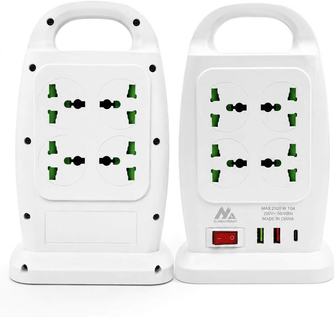 Generic ELMAGHRABY Double-Sided Power Strip with USB-C PD Fast Charging
