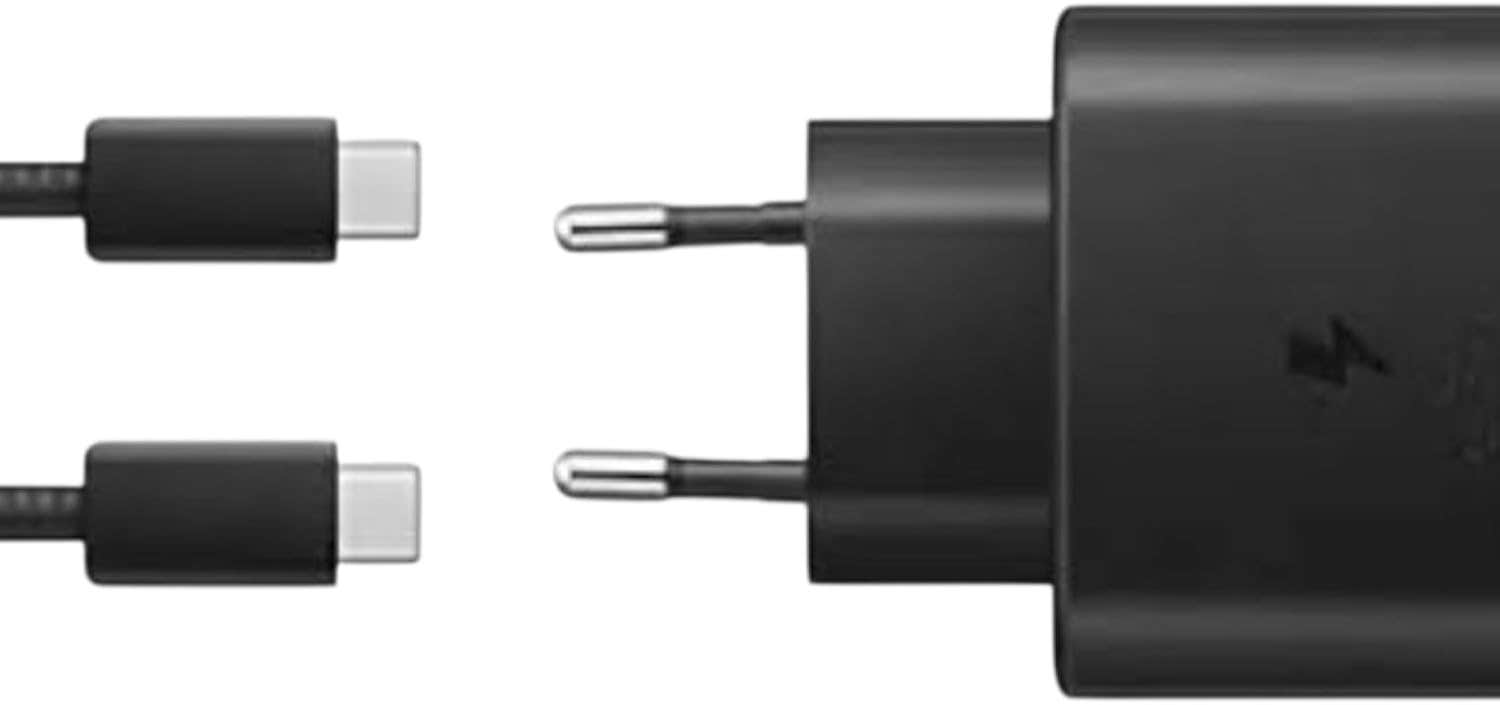 45W USB C Fast Charger with Type-C Cable Compatible with Samsung, Oppo, Realme - Black
