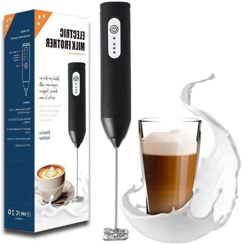mixer rechargeable manual mixer with 3 speeds and DC motor, versatile coffee tool set