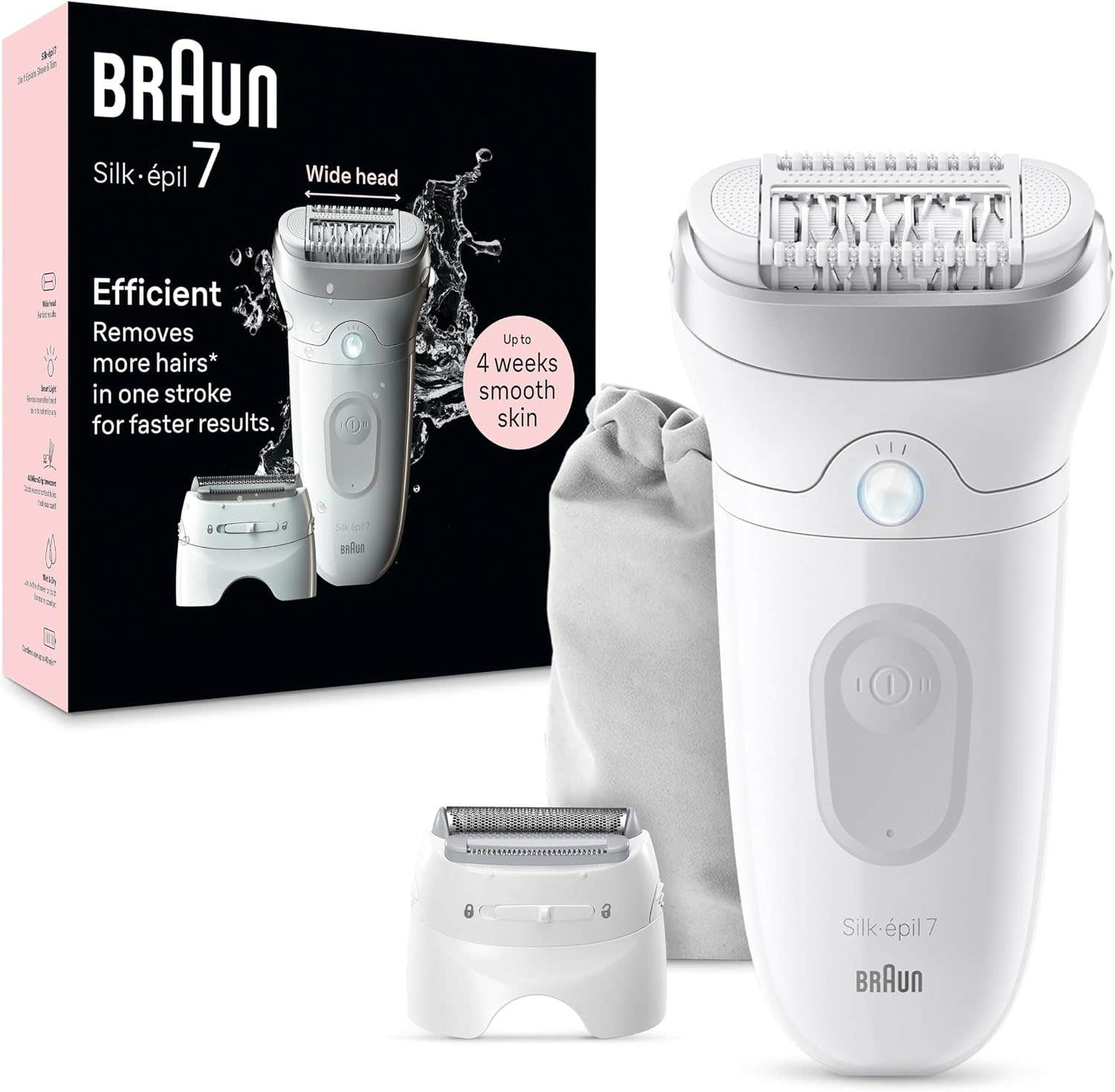 Braun Silk-épil 7 Epilator - Wet & Dry Hair Removal Device