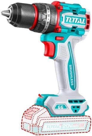 Compact Brushless Cordless Impact Drill 20V 66NM TIDLI206681