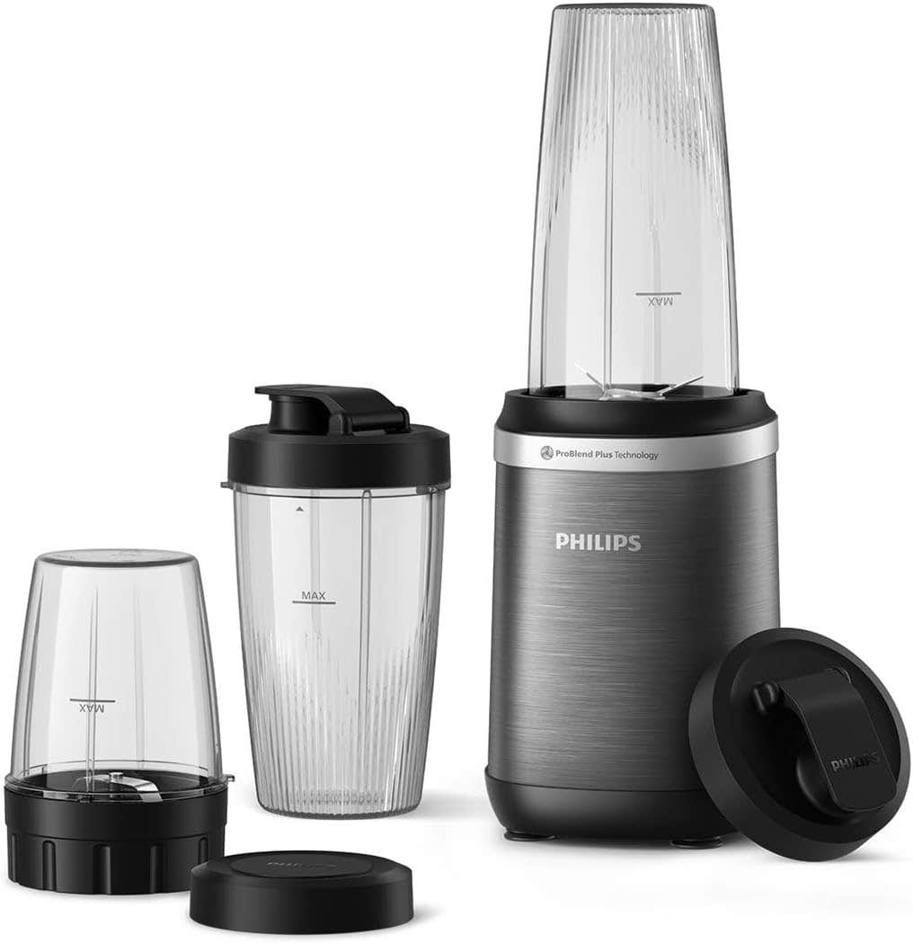 Philips Blender 5000 Series - Personal Blender, 1000W, 700ml Tumbler + 2 Extra, 1 Speed, HR2767/00