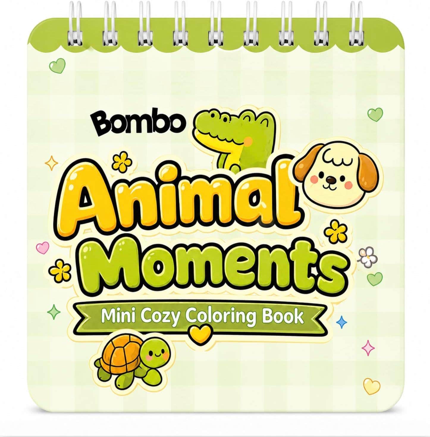 Mini Cozy Coloring Book for Adults - 40 Pages - with Ink Leak Proof Divider - Cute Animal Coloring Book for Adults Relaxation and Stress Relief - Animal Moments Mini Cozy Coloring Book