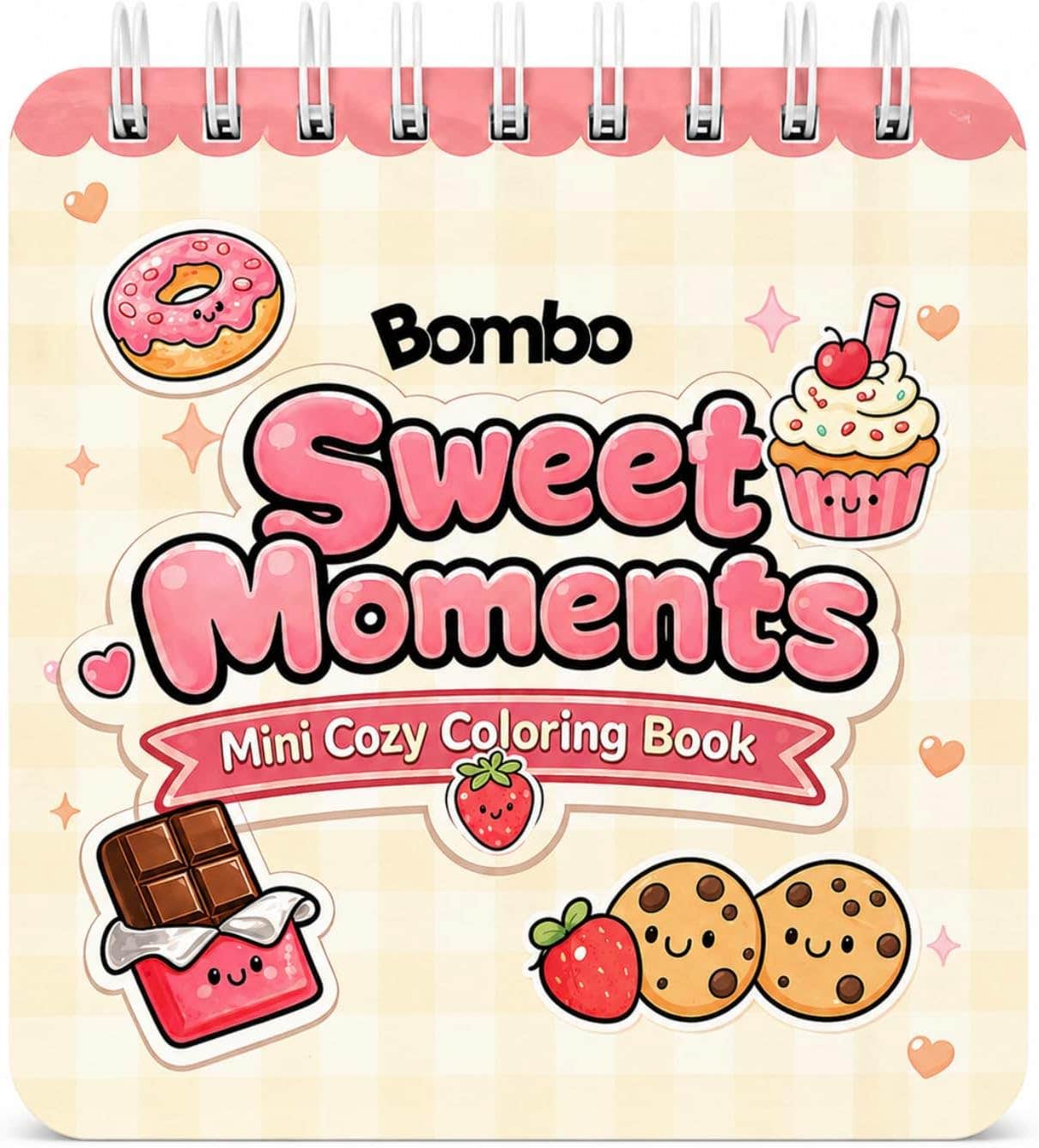 Mini Cozy Coloring Book for Adults - 40 Pages - with Ink Leak Proof Divider - Cute Bakery & Sweets Coloring Book for Adults - Sweet Moments Mini Cozy Coloring Book