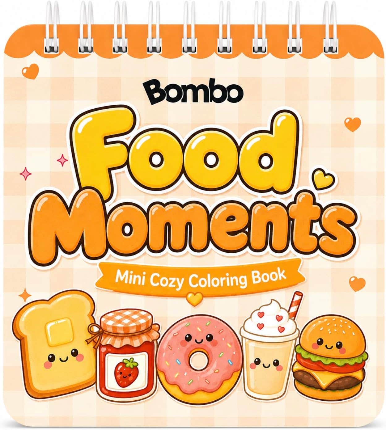 Mini Cozy Coloring Book for Adults - 40 Pages - with Ink Leak Proof Divider - Cute Food and Drink Coloring Book for Adults - Relaxing and Stress Relief - Food Moments Mini Cozy Coloring Book