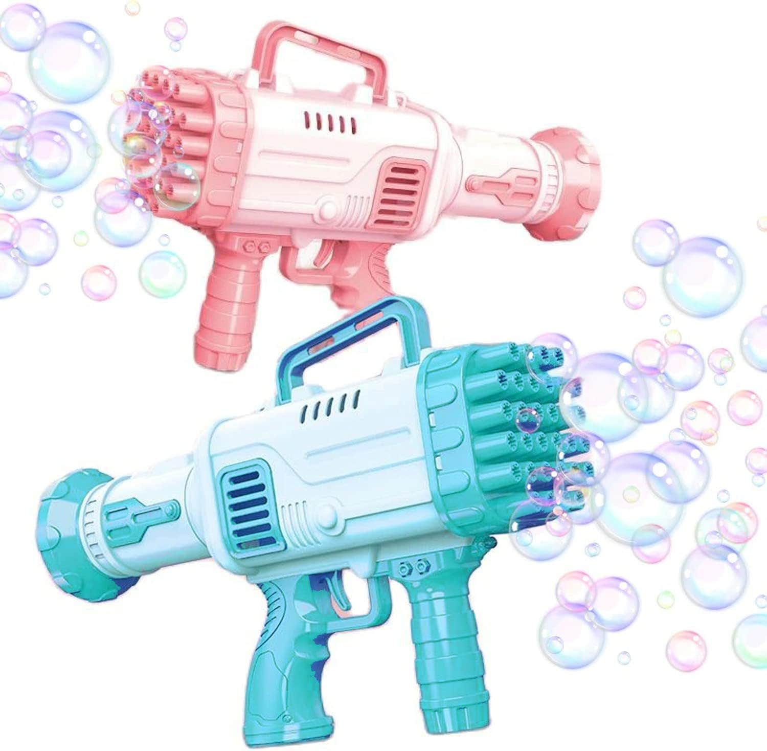 Niku Large Electric Gatling Bubble Gun for Kids | Multicolor, Battery Powered