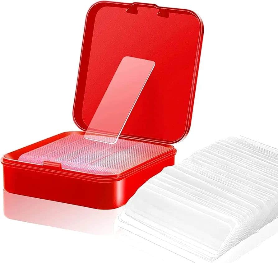 Double Sided Transparent Adhesive Tape Set with Storage Box - 60 Pieces