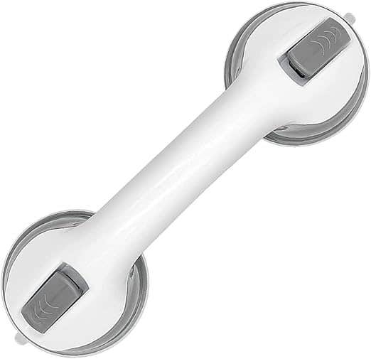 Suction Grab Bars for Bathroom Safety - Elderly Support - Grey
