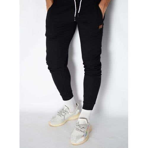 CAESAR Men's Black Cotton Sweatpants - Sports Bottoms