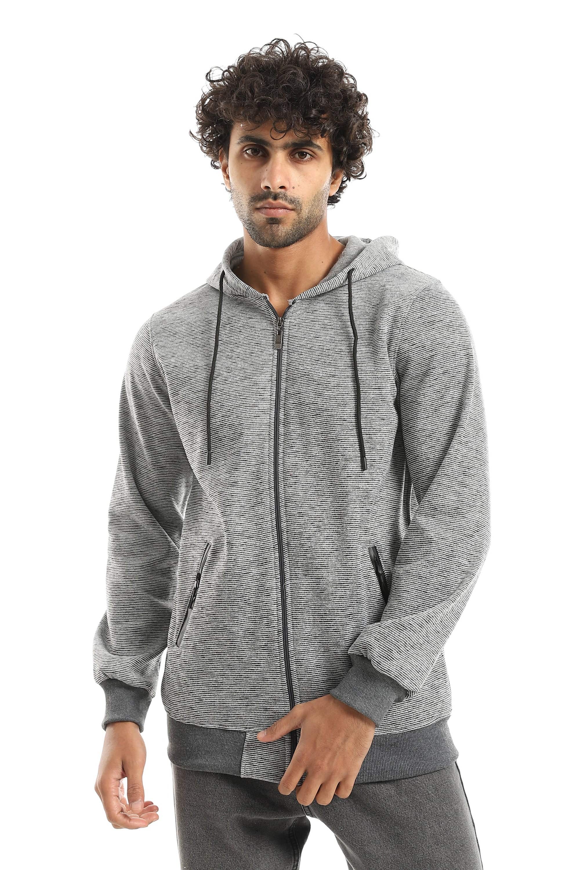 Caesar Cotton Men's Zip-Up Sweatshirt