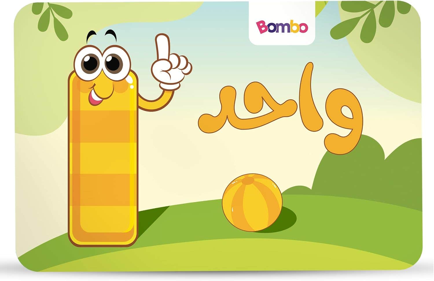 Bombo Number Flashcards, Write-On & Erasable, 16x21cm, 10 Pieces, Ages 3+