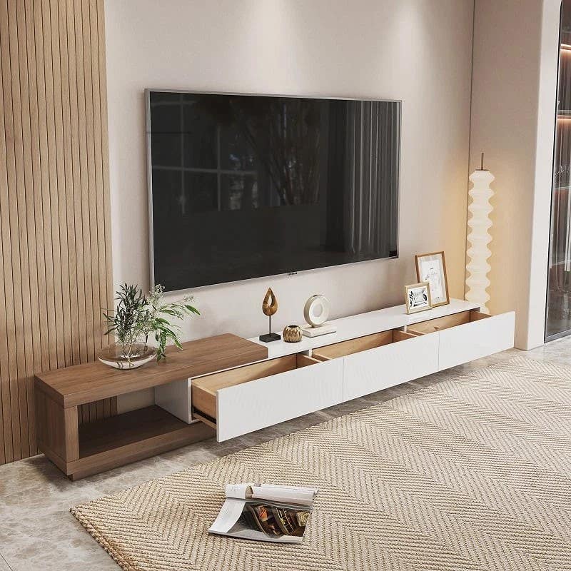 TV Table | White & Brown | 240 x 40 x 40 | TV102