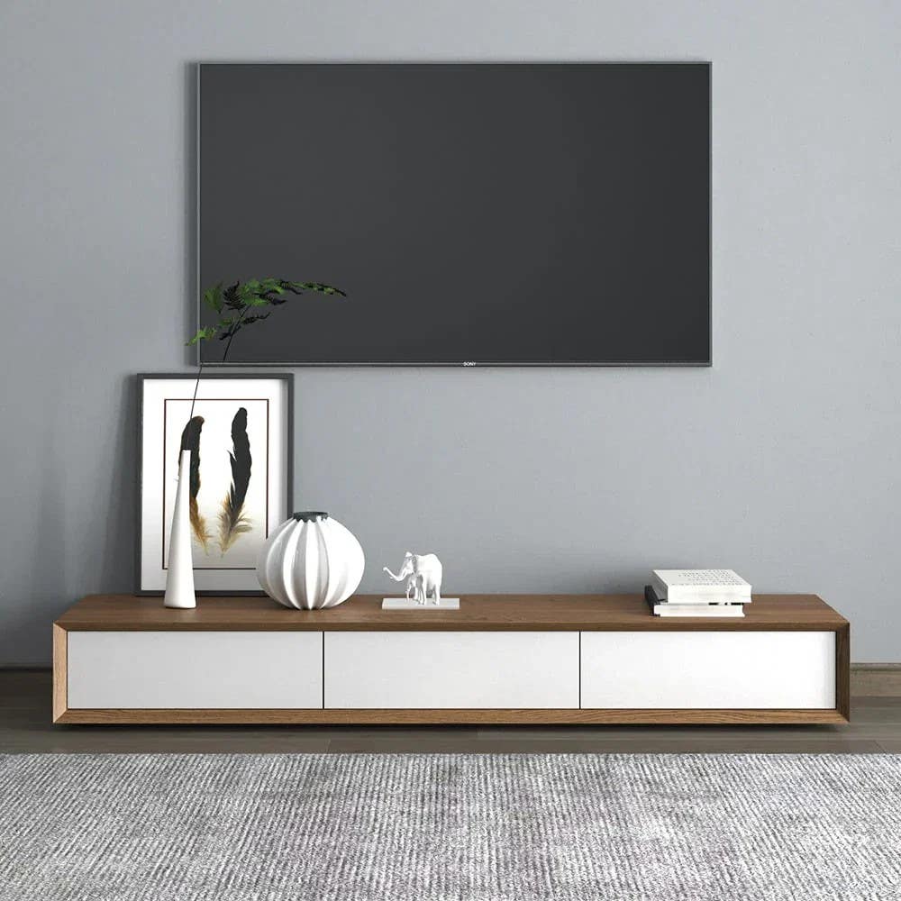 TV Table | White & Brown | 160 x 40 x 40 | TV104